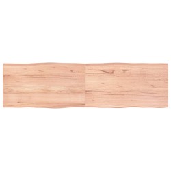 vidaXL Tischplatte 180x50x(2-6) cm Massivholz Behandelt Baumkante