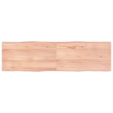 vidaXL Tischplatte 180x50x(2-6) cm Massivholz Behandelt Baumkante