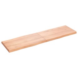 vidaXL Tischplatte 180x50x(2-6) cm Massivholz Behandelt Baumkante