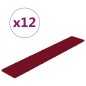 Wandpaneele 12 Stk. Weinrot 90x15 cm Samt 1,62 m² Wandpaneele 12 Stk. Weinrot 90x15 cm Samt 1,62 m²