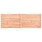 vidaXL Tischplatte Hellbraun 180x60x4cm Eichenholz Behandelt Baumkante vidaXL Tischplatte Hellbraun 180x60x4cm Eichenholz Behandelt Baumkante