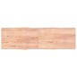 vidaXL Tischplatte Hellbraun 200x60x4cm Eichenholz Behandelt Baumkante vidaXL Tischplatte Hellbraun 200x60x4cm Eichenholz Behandelt Baumkante