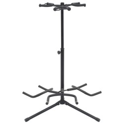 vidaXL Gitarrenständer Schwarz Stahl