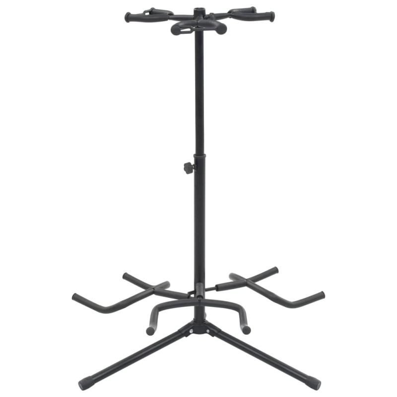 vidaXL Gitarrenständer Schwarz Stahl vidaXL Gitarrenständer Schwarz Stahl
