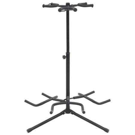 vidaXL Gitarrenständer Schwarz Stahl