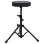 vidaXL Verstellbarer Drumhocker Schwarz Rund vidaXL Verstellbarer Drumhocker Schwarz Rund
