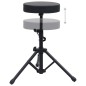 vidaXL Verstellbarer Drumhocker Schwarz Rund vidaXL Verstellbarer Drumhocker Schwarz Rund