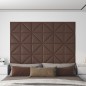 Wandpaneele 12 Stk. Braun 30x30 cm Kunstleder 0,54 m² Wandpaneele 12 Stk. Braun 30x30 cm Kunstleder 0,54 m²
