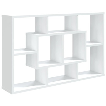 vidaXL Wandregal Weiß 85x16x52,5 cm Holzwerkstoff