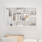 vidaXL Wandregal Weiß 85x16x52,5 cm Holzwerkstoff vidaXL Wandregal Weiß 85x16x52,5 cm Holzwerkstoff