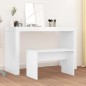 vidaXL Schminkhocker Weiß 70x35x45 cm Holzwerkstoff vidaXL Schminkhocker Weiß 70x35x45 cm Holzwerkstoff
