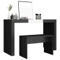 vidaXL Schminkhocker Schwarz 70x35x45 cm Holzwerkstoff vidaXL Schminkhocker Schwarz 70x35x45 cm Holzwerkstoff