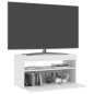vidaXL TV-Schrank mit LED-Leuchten Weiß 75x35x40 cm vidaXL TV-Schrank mit LED-Leuchten Weiß 75x35x40 cm
