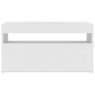 vidaXL TV-Schrank mit LED-Leuchten Weiß 75x35x40 cm vidaXL TV-Schrank mit LED-Leuchten Weiß 75x35x40 cm