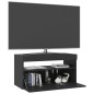 vidaXL TV-Schrank mit LED-Leuchten Schwarz 75x35x40 cm vidaXL TV-Schrank mit LED-Leuchten Schwarz 75x35x40 cm