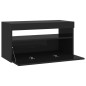 vidaXL TV-Schrank mit LED-Leuchten Schwarz 75x35x40 cm vidaXL TV-Schrank mit LED-Leuchten Schwarz 75x35x40 cm