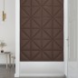 Wandpaneele 12 Stk. Braun 30x30 cm Kunstleder 0,54 m² Wandpaneele 12 Stk. Braun 30x30 cm Kunstleder 0,54 m²