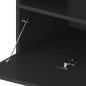 vidaXL TV-Schrank mit LED-Leuchten Schwarz 75x35x40 cm vidaXL TV-Schrank mit LED-Leuchten Schwarz 75x35x40 cm