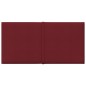 Wandpaneele 12 Stk. Weinrot 30x15 cm Stoff 0,54 m² Wandpaneele 12 Stk. Weinrot 30x15 cm Stoff 0,54 m²