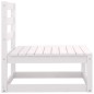 vidaXL 2-tlg. Garten-Lounge-Set mit Kissen Weiß Kiefer Massivholz vidaXL 2-tlg. Garten-Lounge-Set mit Kissen Weiß Kiefer Massivholz