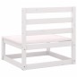 vidaXL 2-tlg. Garten-Lounge-Set mit Kissen Weiß Kiefer Massivholz vidaXL 2-tlg. Garten-Lounge-Set mit Kissen Weiß Kiefer Massivholz
