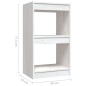 vidaXL Bücherregal Weiß 40x30x71,5 cm Massivholz Kiefer vidaXL Bücherregal Weiß 40x30x71,5 cm Massivholz Kiefer