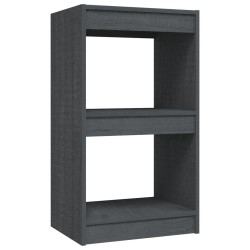 vidaXL Bücherregal Grau 40x30x71,5 cm Massivholz Kiefer