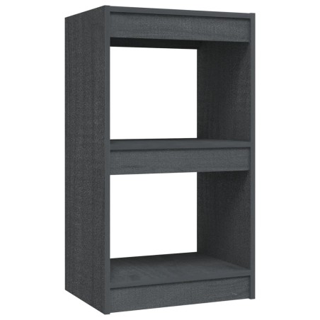 vidaXL Bücherregal Grau 40x30x71,5 cm Massivholz Kiefer