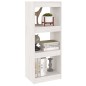 vidaXL Bücherregal/Raumteiler Weiß 40x30x103,5 cm Massivholz Kiefer vidaXL Bücherregal/Raumteiler Weiß 40x30x103,5 cm Massivholz Kiefer