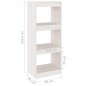 vidaXL Bücherregal/Raumteiler Weiß 40x30x103,5 cm Massivholz Kiefer vidaXL Bücherregal/Raumteiler Weiß 40x30x103,5 cm Massivholz Kiefer