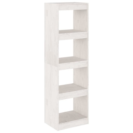 vidaXL Bücherregal Raumteiler Weiß 40x30x135,5 cm Massivholz Kiefer