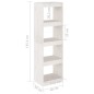 vidaXL Bücherregal Raumteiler Weiß 40x30x135,5 cm Massivholz Kiefer vidaXL Bücherregal Raumteiler Weiß 40x30x135,5 cm Massivholz Kiefer