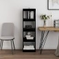 vidaXL Bücherregal Raumteiler Schwarz 40x30x135,5 cm Massivholz Kiefer vidaXL Bücherregal Raumteiler Schwarz 40x30x135,5 cm Massivholz Kiefer