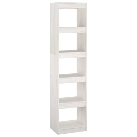 vidaXL Bücherregal/Raumteiler Weiß 40x30x167,5 cm Massivholz Kiefer