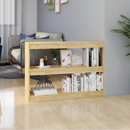 vidaXL Bücherregal Raumteiler 100x30x71,5 cm Massivholz Kiefer