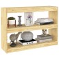 vidaXL Bücherregal Raumteiler 100x30x71,5 cm Massivholz Kiefer vidaXL Bücherregal Raumteiler 100x30x71,5 cm Massivholz Kiefer