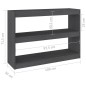 vidaXL Bücherregal Raumteiler Grau 100x30x71,5 cm Massivholz Kiefer vidaXL Bücherregal Raumteiler Grau 100x30x71,5 cm Massivholz Kiefer