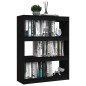 vidaXL Bücherregal/Raumteiler Schwarz 100x30x103 cm Kiefer Massivholz vidaXL Bücherregal/Raumteiler Schwarz 100x30x103 cm Kiefer Massivholz