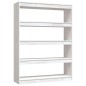 vidaXL Bücherregal/Raumteiler Weiß 100x30x135,5cm Kiefer Massivholz vidaXL Bücherregal/Raumteiler Weiß 100x30x135,5cm Kiefer Massivholz