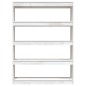 vidaXL Bücherregal/Raumteiler Weiß 100x30x135,5cm Kiefer Massivholz vidaXL Bücherregal/Raumteiler Weiß 100x30x135,5cm Kiefer Massivholz