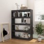 vidaXL Bücherregal/Raumteiler Grau 100x30x135,5cm Kiefer Massivholz vidaXL Bücherregal/Raumteiler Grau 100x30x135,5cm Kiefer Massivholz