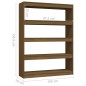 vidaXL Bücherregal/Raumteiler 100x30x135,5 cm Massivholz Kiefer vidaXL Bücherregal/Raumteiler 100x30x135,5 cm Massivholz Kiefer
