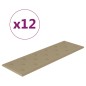 Wandpaneele 12 Stk. Cappuccino-Braun 90x30cm Kunstleder 3,24 m² Wandpaneele 12 Stk. Cappuccino-Braun 90x30cm Kunstleder 3,24 m²