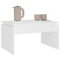 vidaXL Couchtisch Weiß 68x50x38 cm Holzwerkstoff vidaXL Couchtisch Weiß 68x50x38 cm Holzwerkstoff