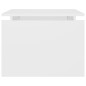 vidaXL Couchtisch Weiß 68x50x38 cm Holzwerkstoff vidaXL Couchtisch Weiß 68x50x38 cm Holzwerkstoff
