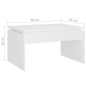 vidaXL Couchtisch Weiß 68x50x38 cm Holzwerkstoff vidaXL Couchtisch Weiß 68x50x38 cm Holzwerkstoff