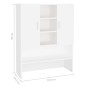 vidaXL Waschmaschinenschrank Weiß 70,5x25,5x90 cm vidaXL Waschmaschinenschrank Weiß 70,5x25,5x90 cm