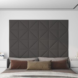 Wandpaneele 12 Stk. Dunkelgrau 30x30 cm Stoff 0,54 m²