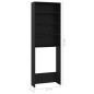 vidaXL Waschmaschinenschrank Schwarz 64x24x190 cm vidaXL Waschmaschinenschrank Schwarz 64x24x190 cm