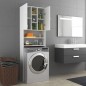 vidaXL Waschmaschinenschrank Weiß 64x25,5x190 cm vidaXL Waschmaschinenschrank Weiß 64x25,5x190 cm